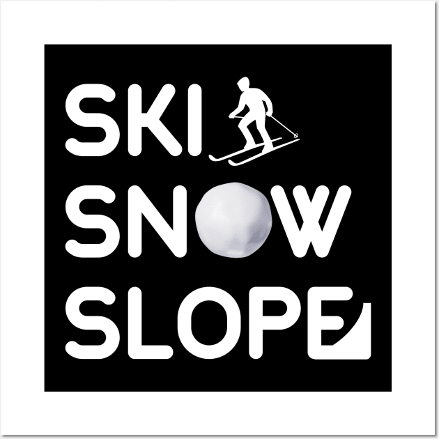 Ski Snow Slope Wall Art by NomiCrafts